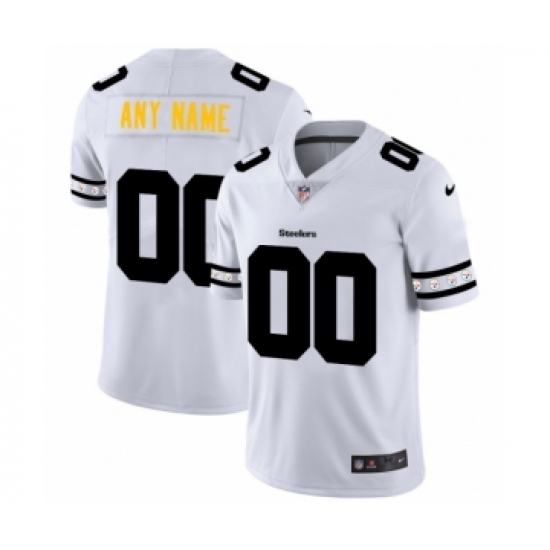 Men's Pittsburgh Steelers Customized White Team Logo Cool Edition Jersey - Ujersey