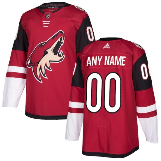 Men's Arizona Coyotes adidas Maroon Authentic Custom Jersey - Ujersey
