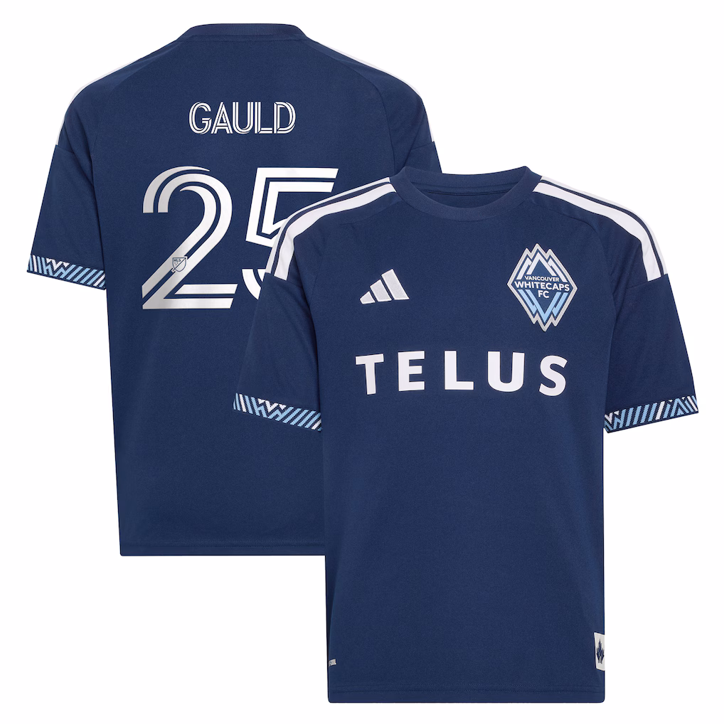 Youth Vancouver Whitecaps FC Ryan Gauld adidas Blue The Coastal Jersey Replica Jersey