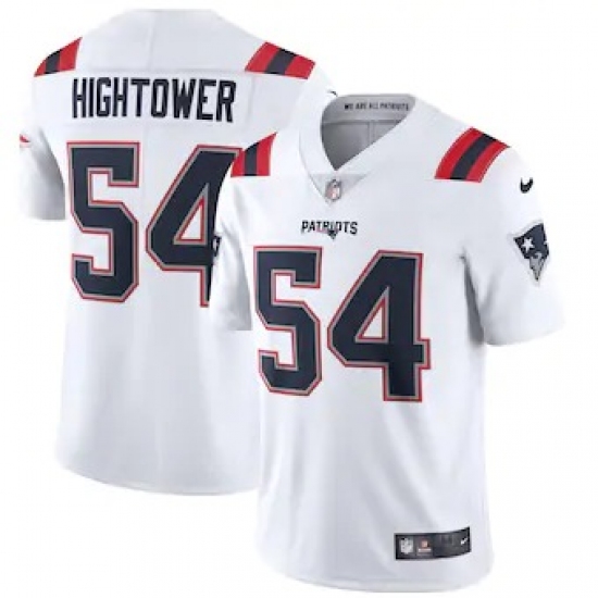Nike New England Patriots #54 Dont'a Hightower Men's White 2020 Vapor Limited Jersey - Ujersey