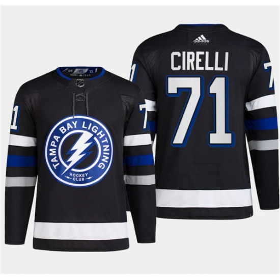 Men's Tampa Bay Lightning #71 Anthony Cirelli Black 2024 Stadium Series Stitched Jersey - Ujersey