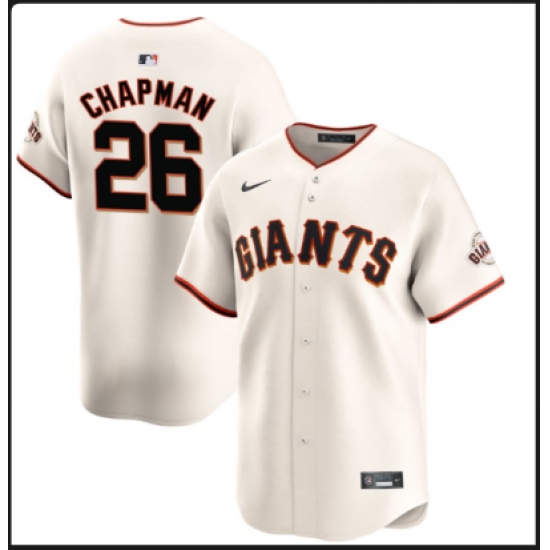 Men's San Francisco Giants #26 Matt Chapman Nike Cream Home Replica Jersey - Ujersey
