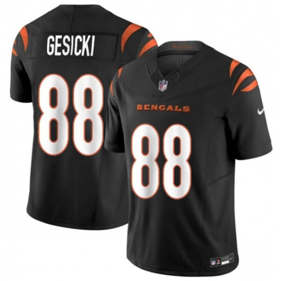 Men's Cincinnati Bengals #88 Mike Gesicki Black 2024 F.U.S.E. Vapor Untouchable Limited Stitched Jersey - Ujersey