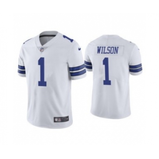 Men's Dallas Cowboys #1 Cedrick Wilson White Vapor Limited Stitched Jersey - Ujersey