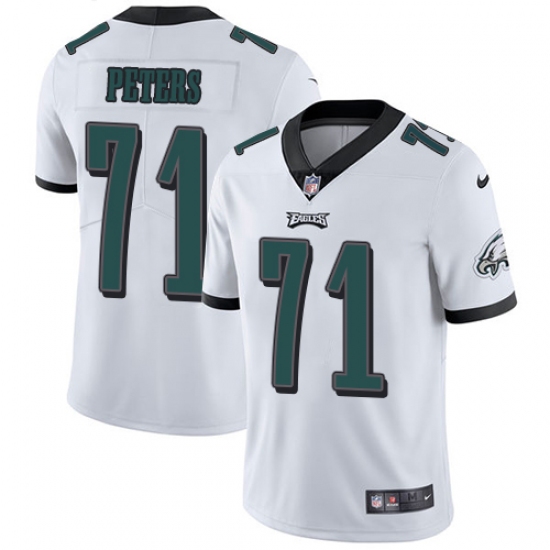 Youth Nike Philadelphia Eagles #71 Jason Peters White Vapor Untouchable Limited Player NFL Jersey - Ujersey