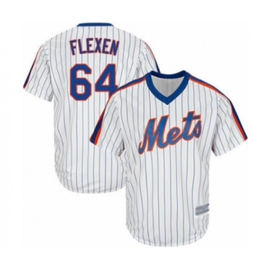 Youth New York Mets #64 Chris Flexen Authentic White Alternate Cool Base Baseball Player Jersey - Ujersey