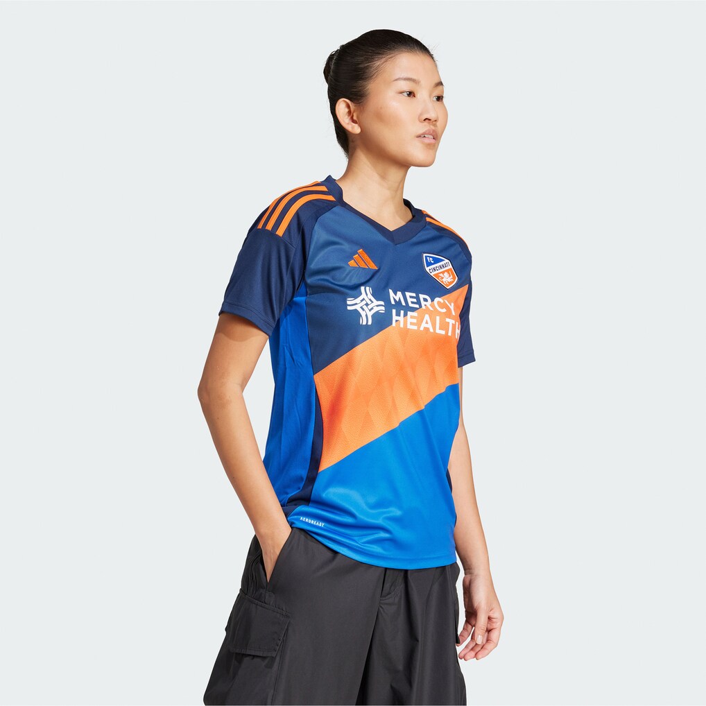 Women's FC Cincinnati adidas Blue 2025 Orange and Blue Legacy Kit Replica Jersey - Ujersey