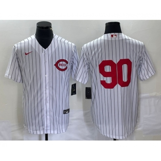 Men's Cincinnati Reds #90 White 2022 Field of Dreams Cool Base Jersey - Ujersey