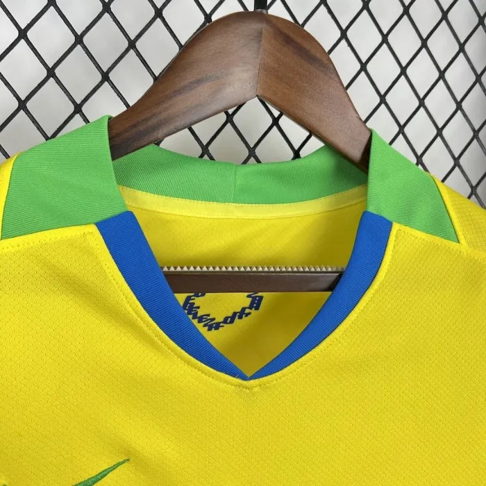 Brazil Soccer Jersey Home Women's Custom Shirt 2025 - ujerseystore