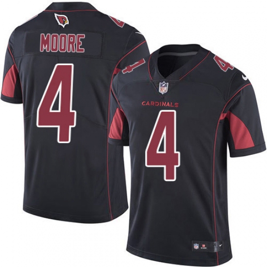 Youth Nike Arizona Cardinals #4 Rondale Moore Black Stitched NFL Limited Rush Jersey - Ujersey