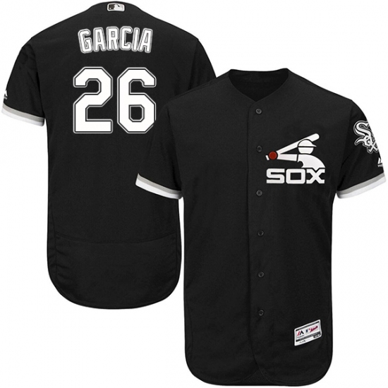 Men's Majestic Chicago White Sox #26 Avisail Garcia Authentic Black Alternate Home Cool Base MLB Jersey - Ujersey
