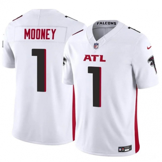 Men's Atlanta Falcons #1 Darnell Mooney White 2024 F.U.S.E. Vapor Untouchable Limited Football Stitched Jersey - Ujersey