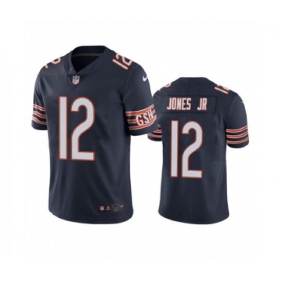 Men's Chicago Bears #12 Velus Jones Jr. Navy Vapor untouchable Limited Stitched Jersey - Ujersey