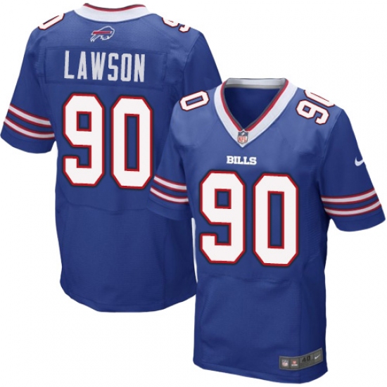 Men's Nike Buffalo Bills #90 Shaq Lawson Elite Royal Blue Team Color NFL Jersey - Ujersey