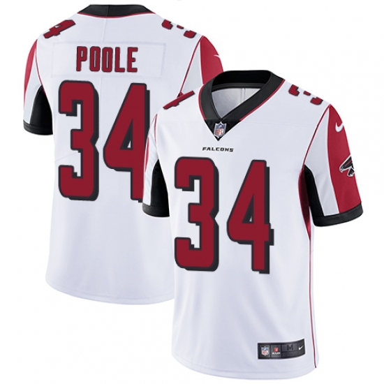 Men's Nike Atlanta Falcons #34 Brian Poole White Vapor Untouchable Limited Player NFL Jersey - Ujersey