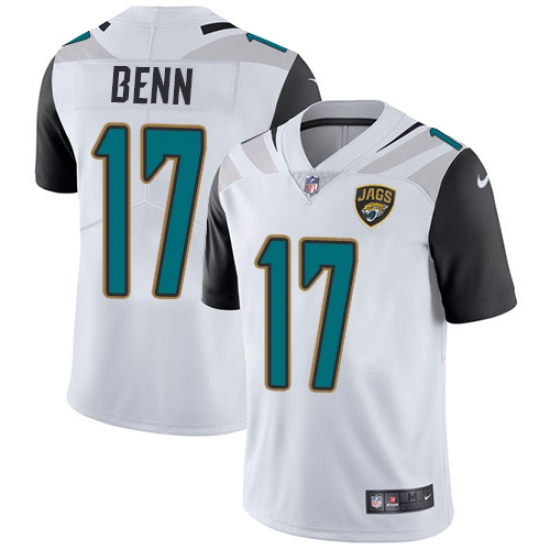Youth Nike Jacksonville Jaguars #17 Arrelious Benn White Vapor Untouchable Limited Player NFL Jersey - Ujersey