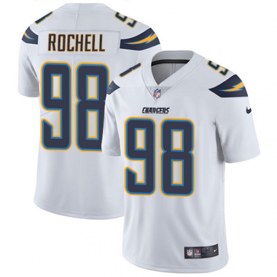 Youth Nike Los Angeles Chargers #98 Isaac Rochell White Vapor Untouchable Limited Player NFL Jersey - Ujersey