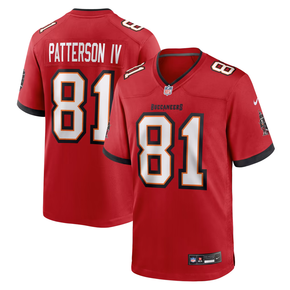 Men's Tampa Bay Buccaneers Dean Patterson IV Nike Red Team Game Jersey
