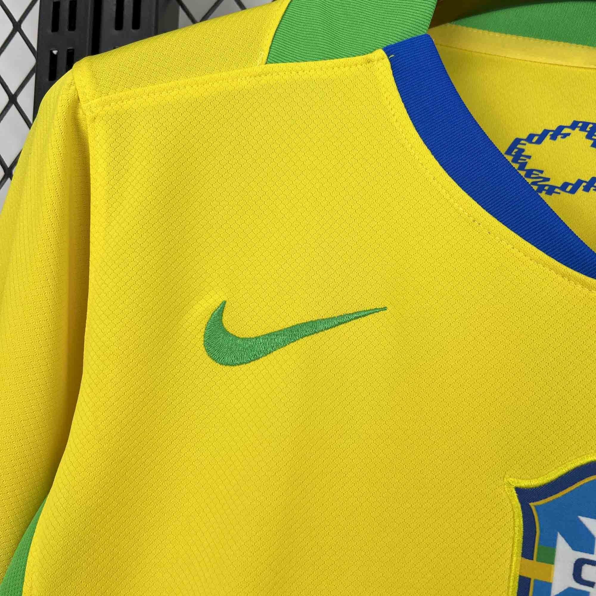 Brazil Soccer Jersey Home Custom Shirt 2025 - ujerseystore