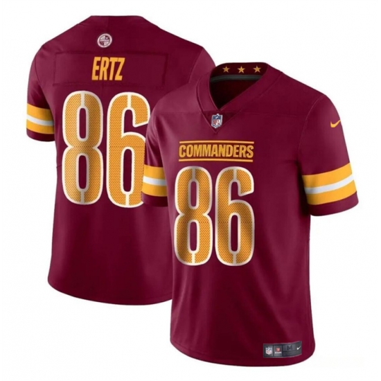 Men's Washington Commanders #86 Zach Ertz Burgundy Vapor Limited Football Stitched Jersey - Ujersey