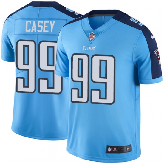 Youth Nike Tennessee Titans #99 Jurrell Casey Light Blue Team Color Vapor Untouchable Limited Player NFL Jersey - Ujersey