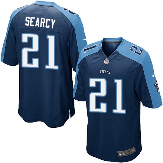 Men's Nike Tennessee Titans #21 Da'Norris Searcy Game Navy Blue Alternate NFL Jersey - Ujersey