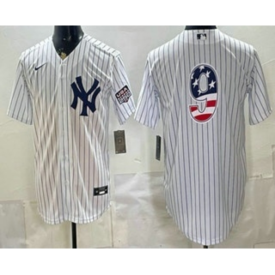 Men's New York Yankees #9 Roger Maris White 2026 USA 250 Fourth of July Home Stadium Stitched Jersey - Ujersey