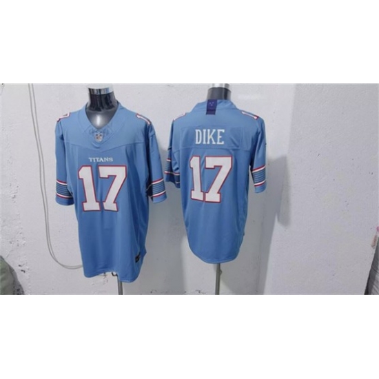 Men's Tennessee Titans #17 Chimere Dike Light Blue 2026 F.U.S.E. Vapor Limited Football Stitched Jersey - Ujersey