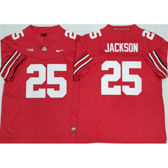 Men's Ohio State Buckeyes #25 Lamar Bo Jackson Red 2025 F.U.S.E. Limited Stitched Jersey - Ujersey