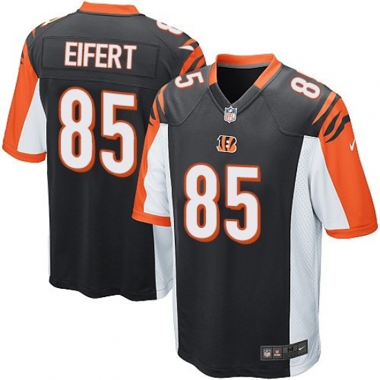 Men's Nike Cincinnati Bengals #85 Tyler Eifert Game Black Team Color NFL Jersey - Ujersey