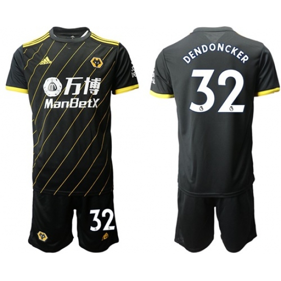 Wolves #32 Dendoncker Away Soccer Club Jersey