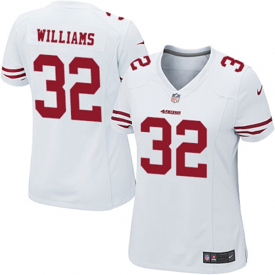 Women's Nike San Francisco 49ers #32 Joe Williams Game White NFL Jersey - Ujersey