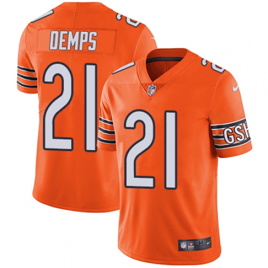 Men's Nike Chicago Bears #21 Quintin Demps Elite Orange Rush Vapor Untouchable NFL Jersey - Ujersey