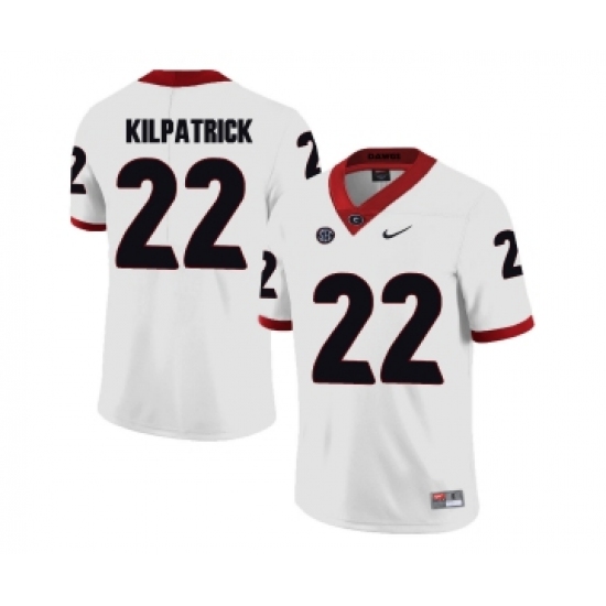 Georgia Bulldogs 22 Rhonda Kilpatrick White College Football Jersey - Ujersey