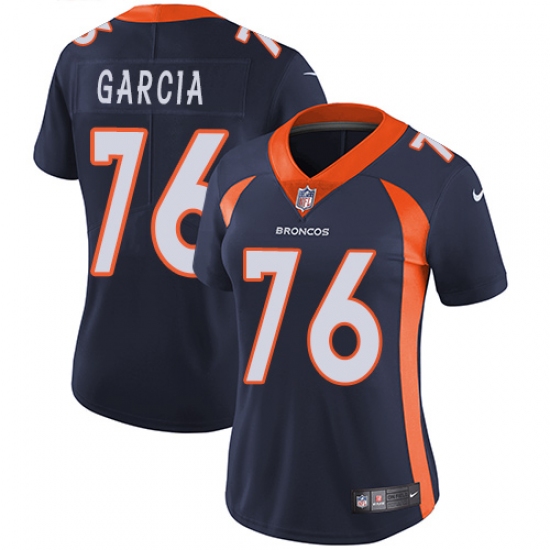 Women's Nike Denver Broncos #76 Max Garcia Elite Navy Blue Alternate NFL Jersey - Ujersey