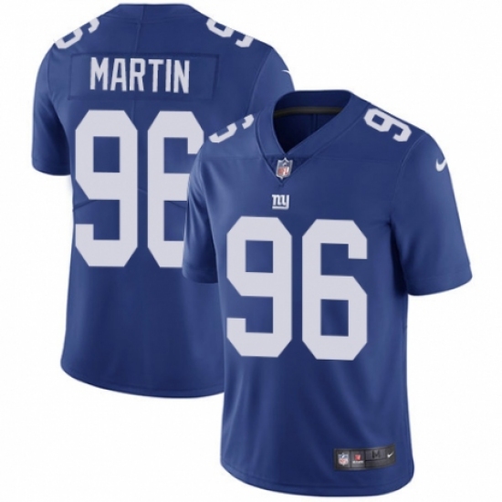 Youth Nike New York Giants #96 Kareem Martin Royal Blue Team Color Vapor Untouchable Elite Player NFL Jersey - Ujersey