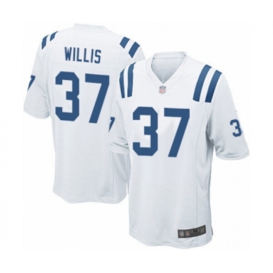 Men's Indianapolis Colts #37 Khari Willis Game White Football Jersey - Ujersey