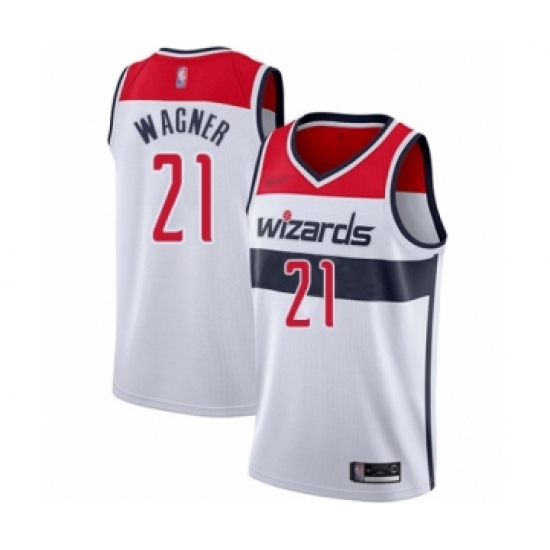 Women's Washington Wizards #21 Moritz Wagner Swingman White Basketball Jersey - Association Edition - Ujersey