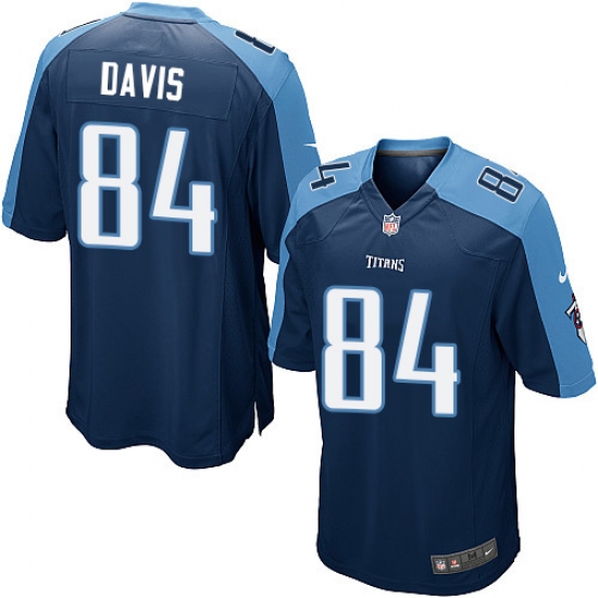 Men's Nike Tennessee Titans #84 Corey Davis Game Navy Blue Alternate NFL Jersey - Ujersey