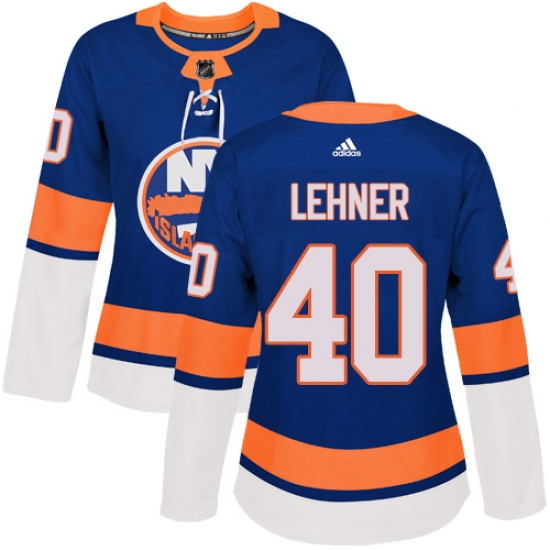Women's Adidas New York Islanders #40 Robin Lehner Premier Royal Blue Home NHL Jersey - Ujersey