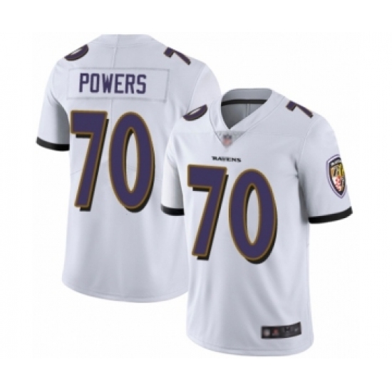 Youth Baltimore Ravens #70 Ben Powers White Vapor Untouchable Limited Player Football Jersey - Ujersey