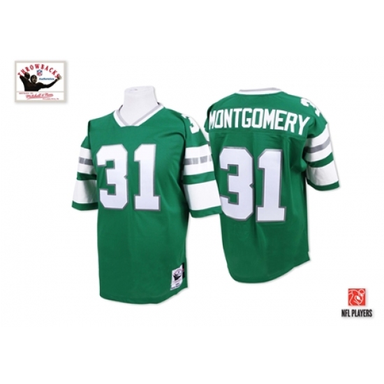 Mitchell And Ness Philadelphia Eagles #31 Wilbert Montgomery Green Authentic Throwback NFL Jersey - Ujersey