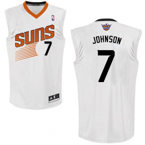 Men's Adidas Phoenix Suns #7 Kevin Johnson Authentic White Home NBA Jersey - Ujersey