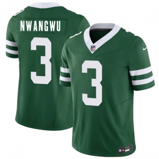 Men's New York Jets #3 Kene Nwangwu Green 2026 F.U.S.E. Vapor Untouchable Limited Football Stitched Jersey - Ujersey