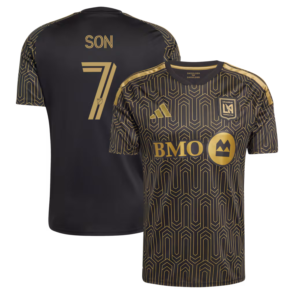 Men's LAFC Son Heung-Min adidas Black 2026 Primary Kit Replica Jersey - Ujersey NHL