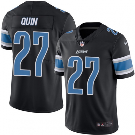 Youth Nike Detroit Lions #27 Glover Quin Limited Black Rush Vapor Untouchable NFL Jersey - Ujersey