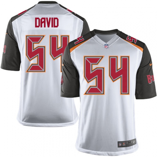 Men's Nike Tampa Bay Buccaneers #54 Lavonte David Game White NFL Jersey - Ujersey