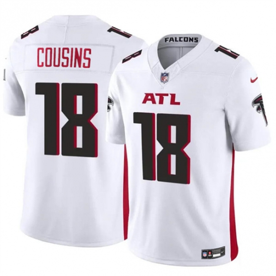 Men's Atlanta Falcons #18 Kirk Cousins White 2023 F.U.S.E. Vapor Untouchable Limited Football Stitched Jersey - Ujersey