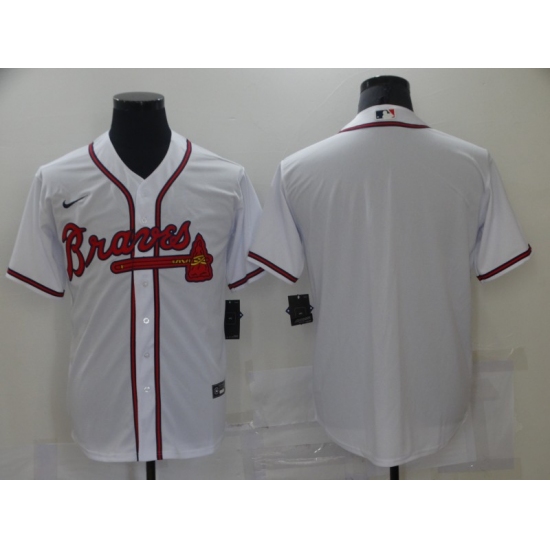 Men's Nike Atlanta Braves Blank White Authentic Jersey - Ujersey