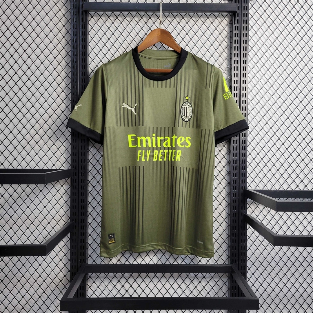 AC Milan Retro Soccer Jersey Third Away Custom Shirt 2022/23 - ujerseystore